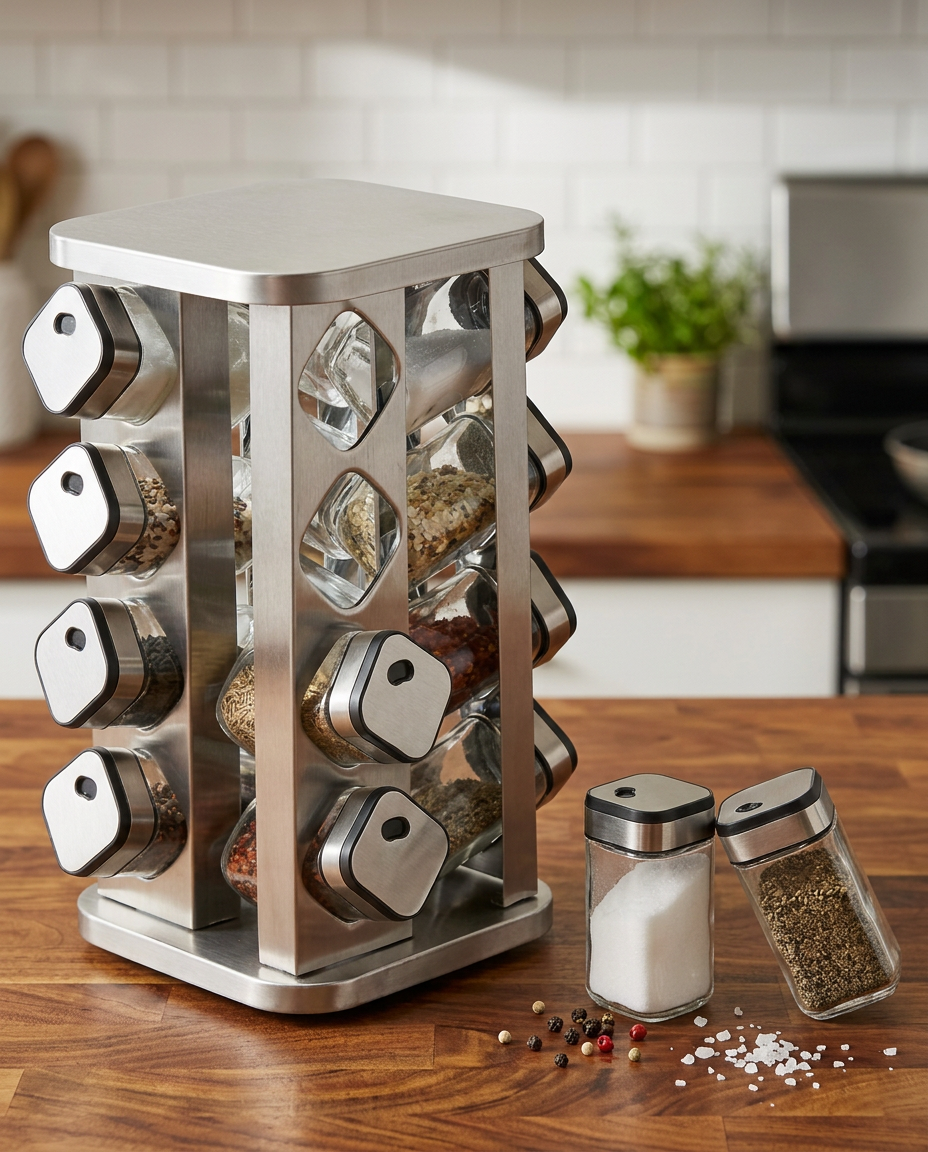 16-Piece Rotating Spice Set